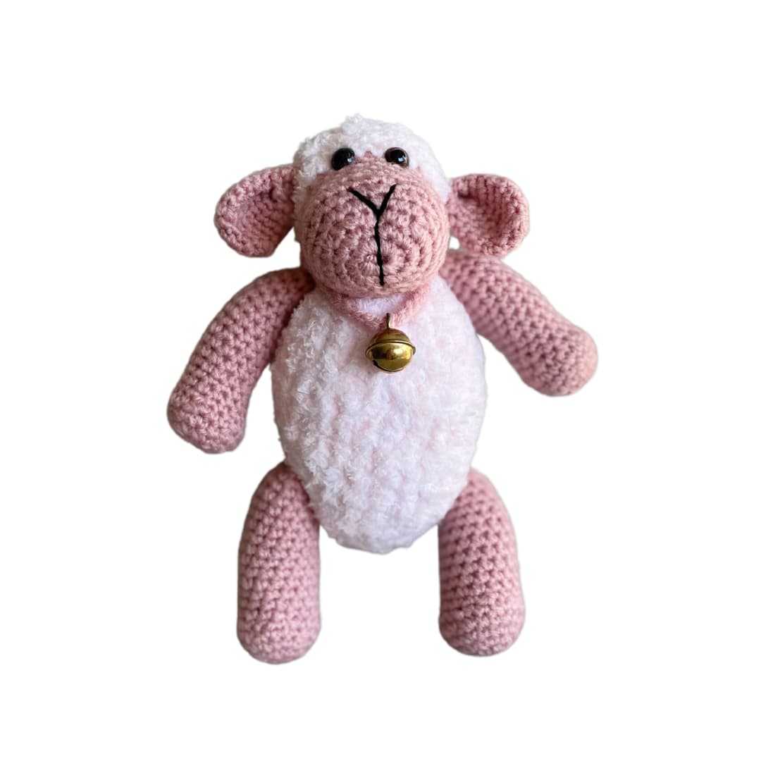 Heegeldatud mänguasi - roosa lammas