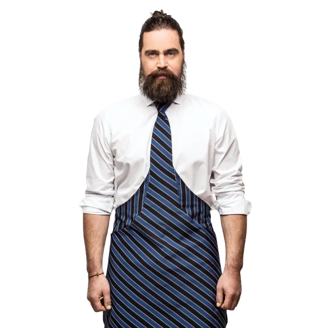 TIE&APRON lipspõll - Sinine-must