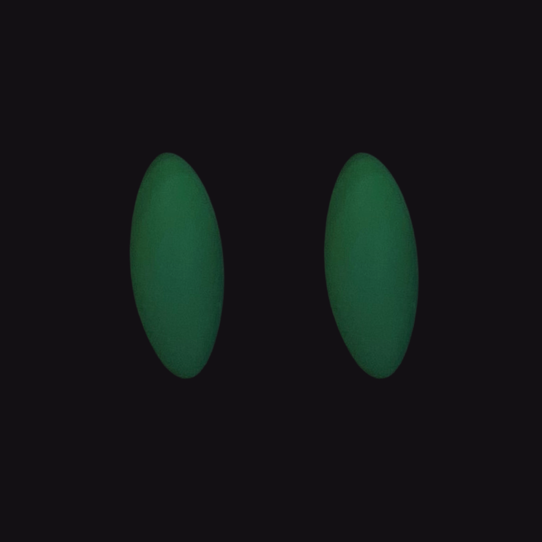Klips kõrvarõngad - Rohelised ovaalid
