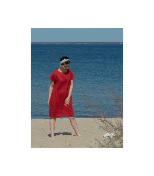 Mirai kleit Mona - terrakota-punane