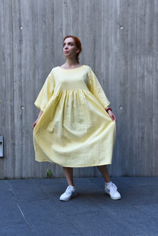 Boriseva Vintage kleit - helekollane
