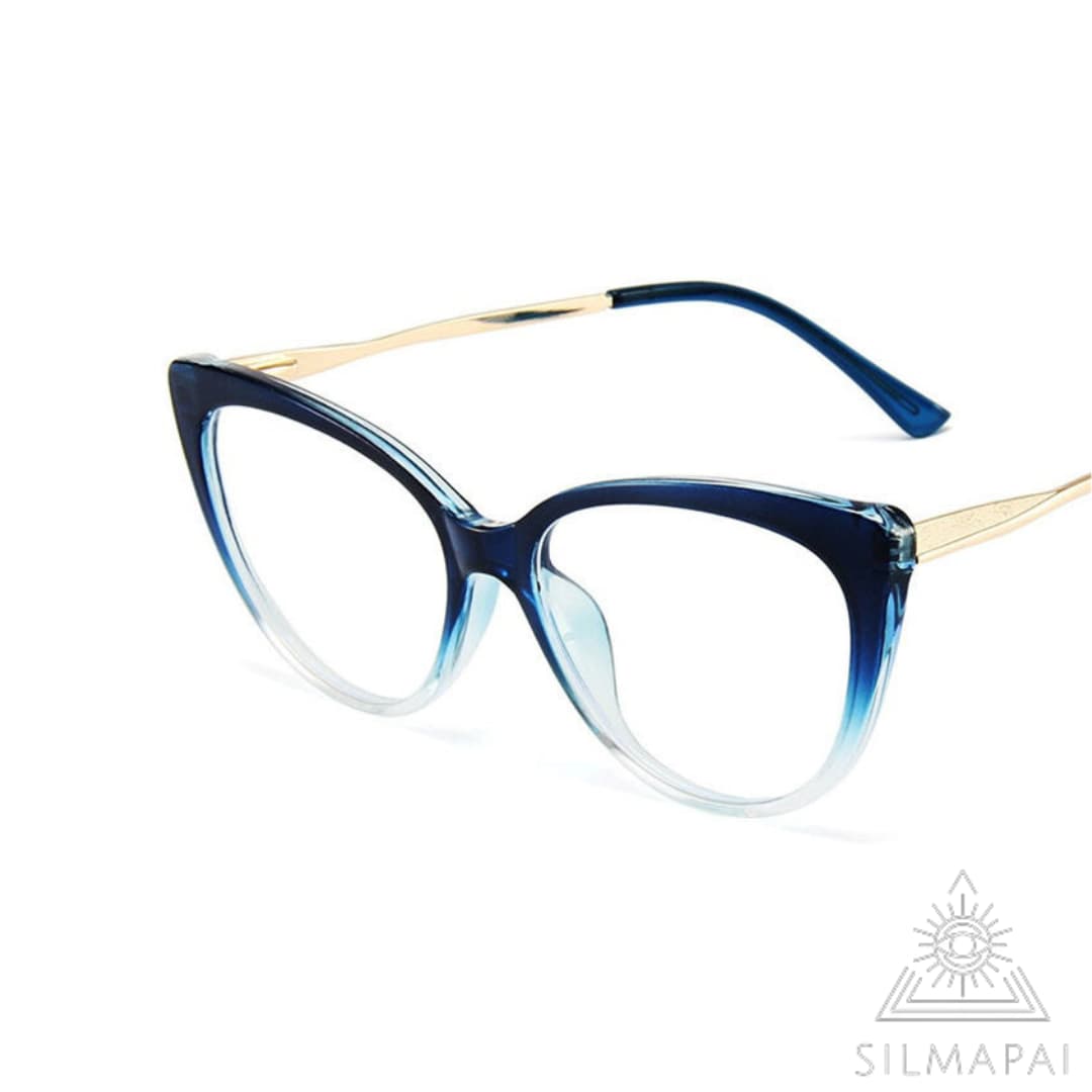 Silmapai sinise valguse prillid - retro/sinine