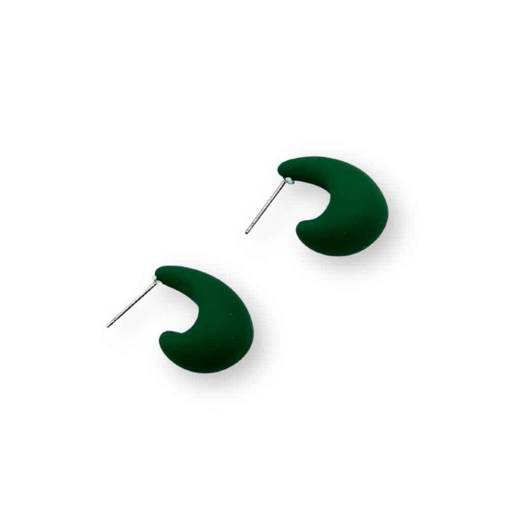 Kõrvarõngad Small Drop Twist - Roheline