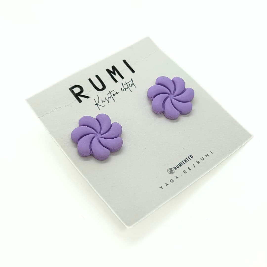 Rumi kõrvarõngad - Purple Blossom
