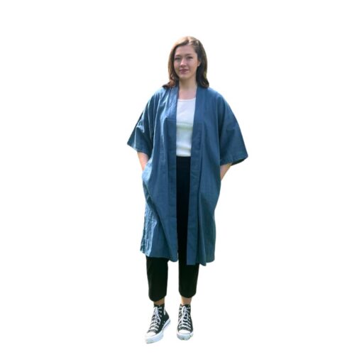Linane pikk kimono - Sinine