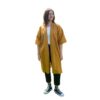 Linane pikk kimono - Sinepikollane