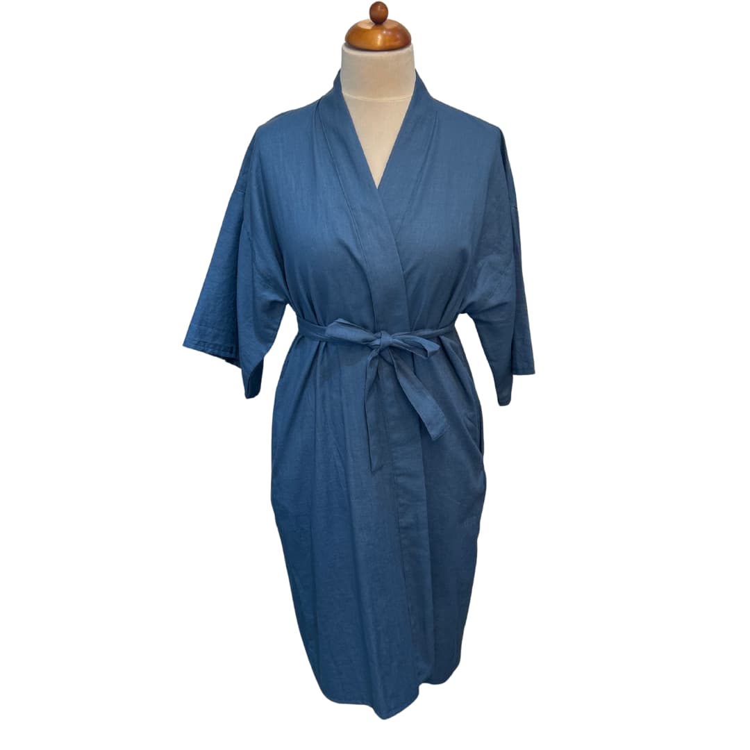 Linane pikk kimono - Sinine