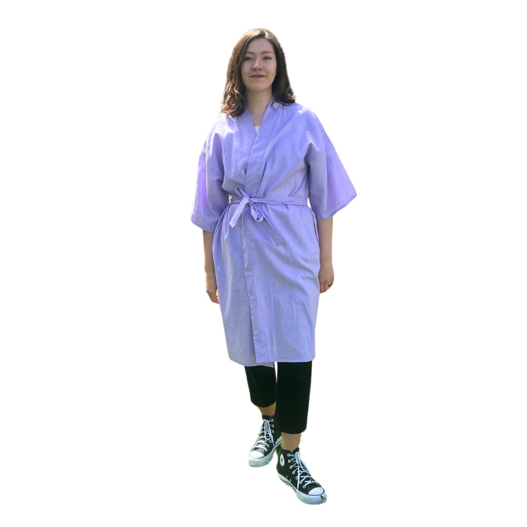Linane pikk kimono - Lavendel