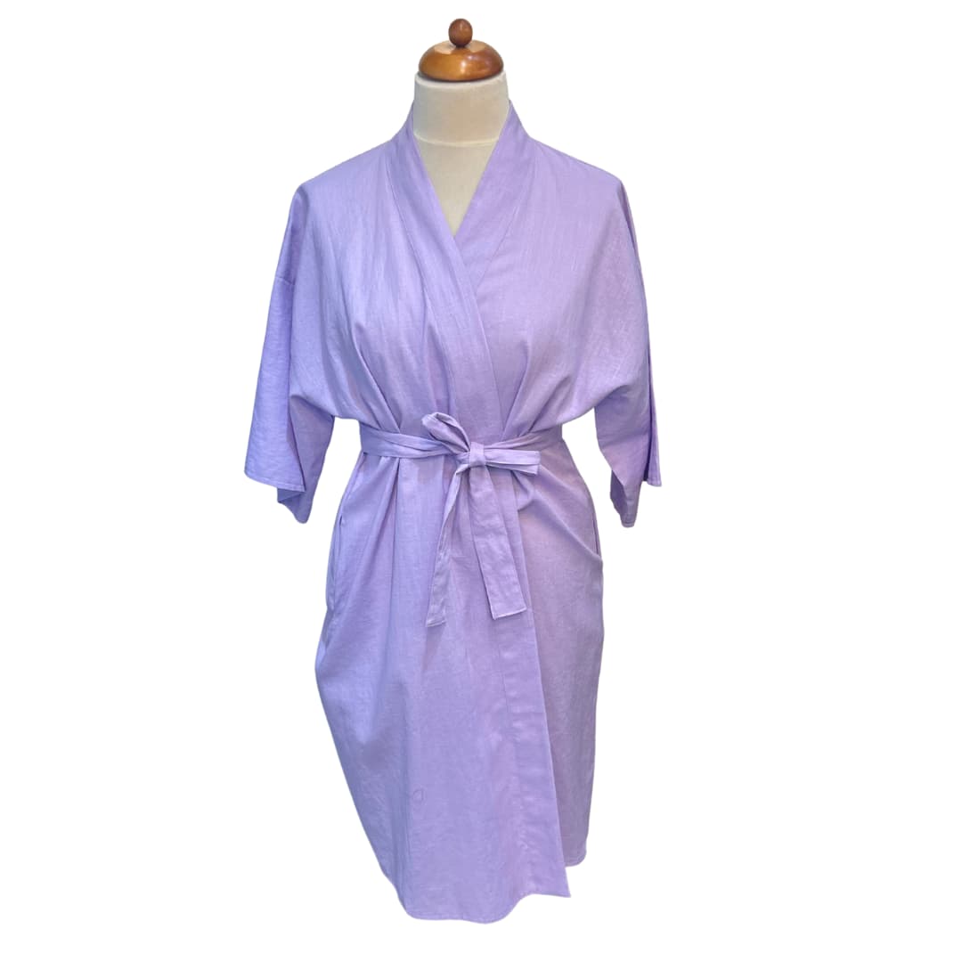Linane pikk kimono - Lavendel