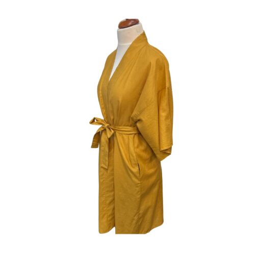 Linane pikk kimono - Kollane