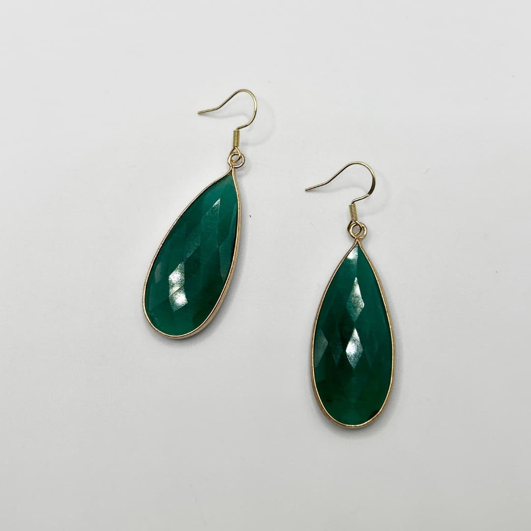 Kõrvarõngad Elegant Oval - Roheline