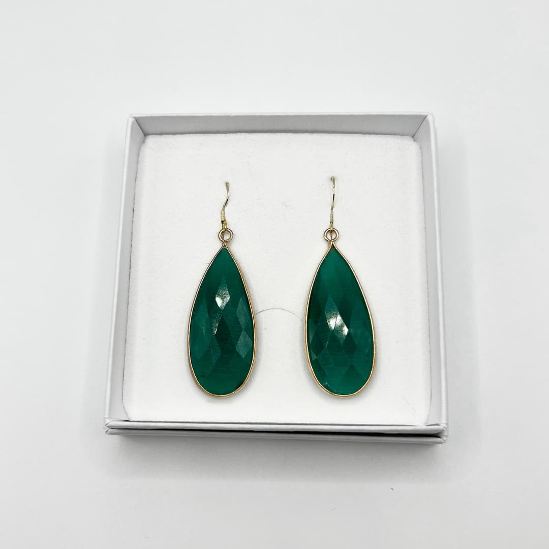 Kõrvarõngad Elegant Oval - Roheline