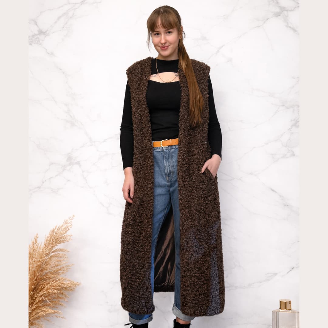 Rosamunde vest tume - L suurus