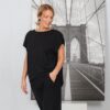 JustMust minimalistlik oversized pluus Haya - Must