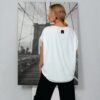 JustMust minimalistlik oversized pluus Haya - Valge