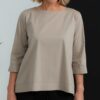JustMust minimalistlik pluus Anata - Taupe