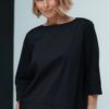 JustMust minimalistlik pluus Anata - Must