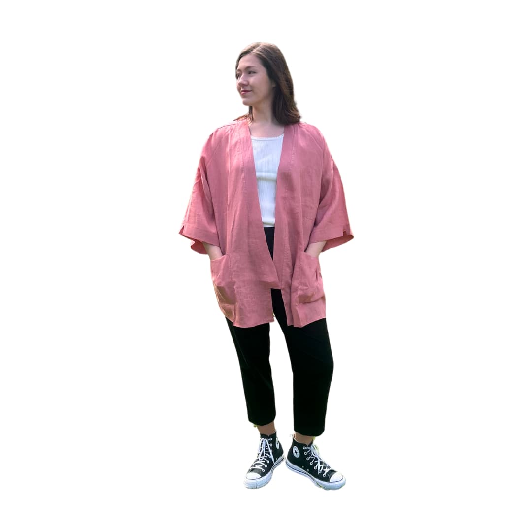Mirai õhuke kimono Yoko - Roosa