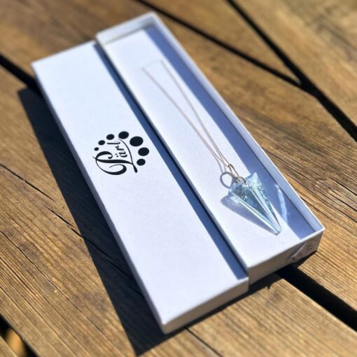 Hõbedast kaelakee Swarovski kristalliga - Helesinine