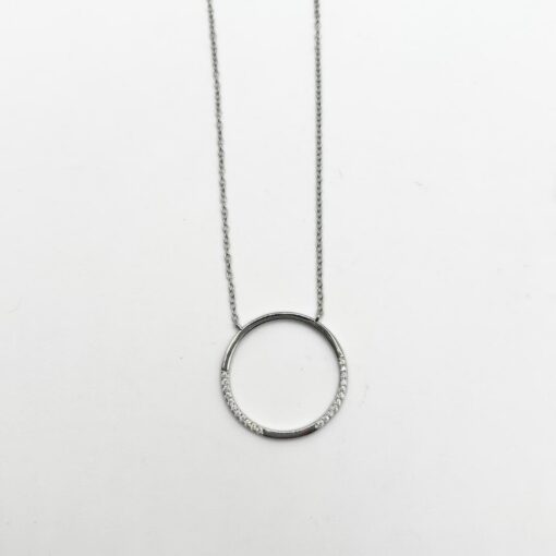 Hõbedast kaelakee Luna - Ring