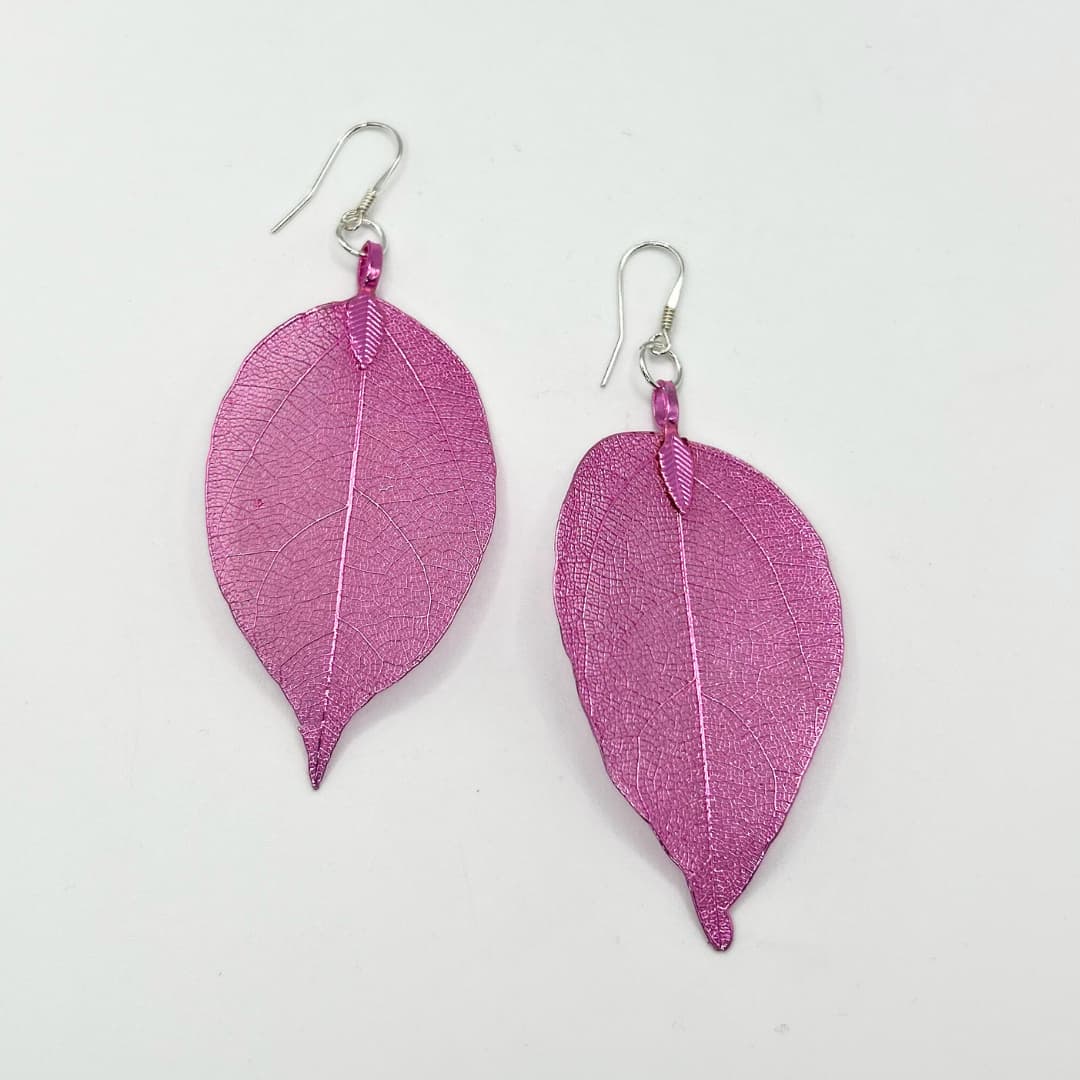 Kõrvarõngad - Pink Leaf II