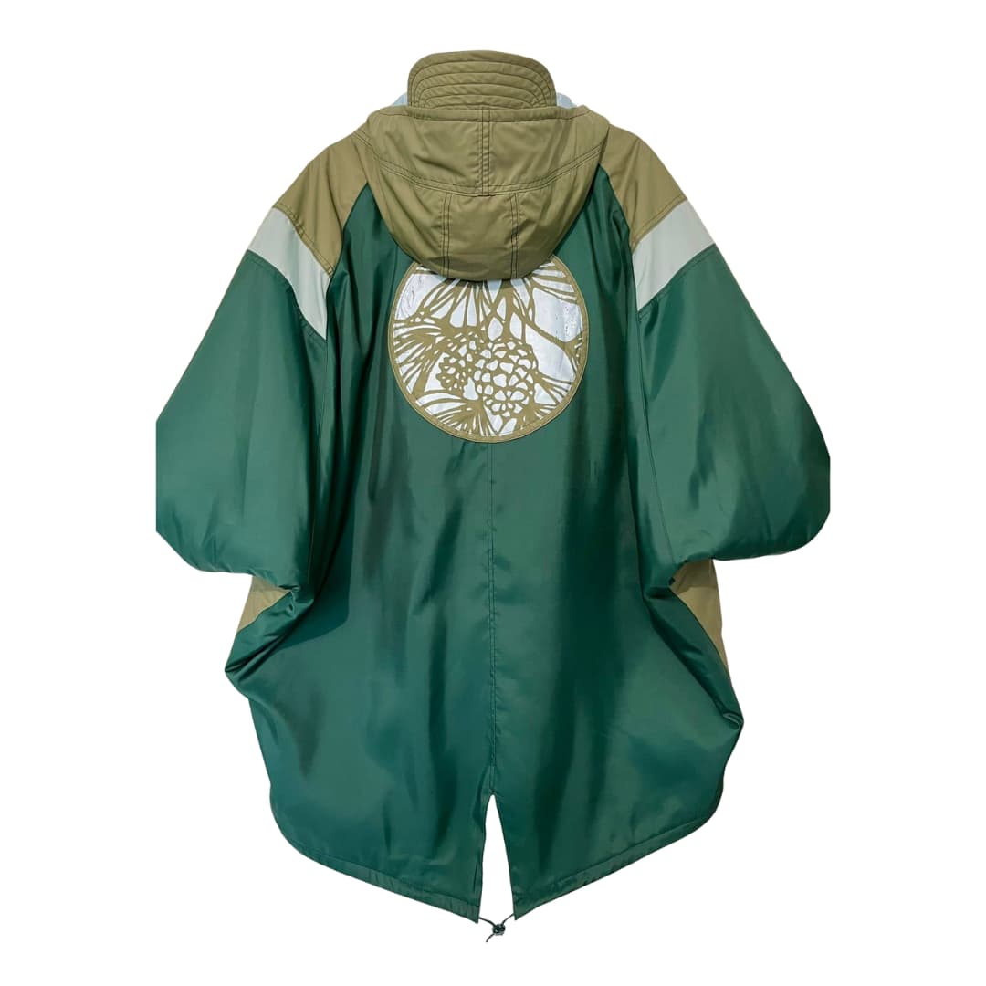PineWine soojema voodriga vihmamantel - Roheline II