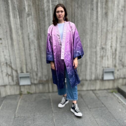 Moniik kimono - Läikiv lilla
