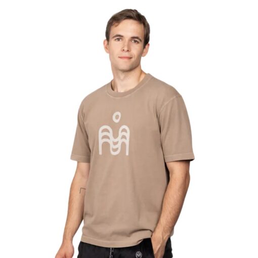 Marat Flock logoga T-särk - Helepruun