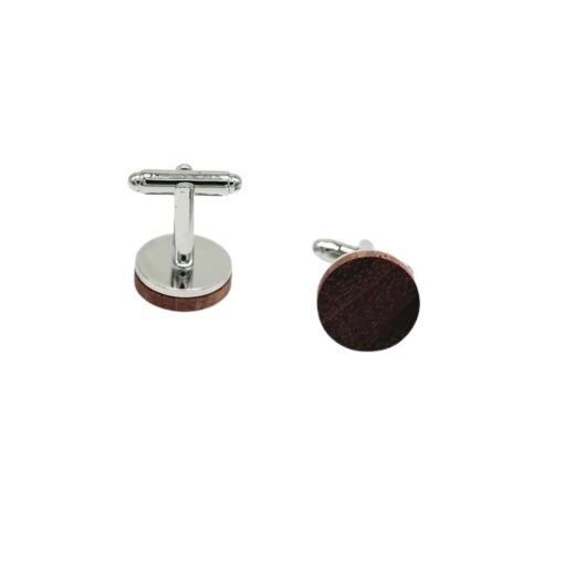 Mansetinööbid - Puidust tume ring 2cm - Image 2
