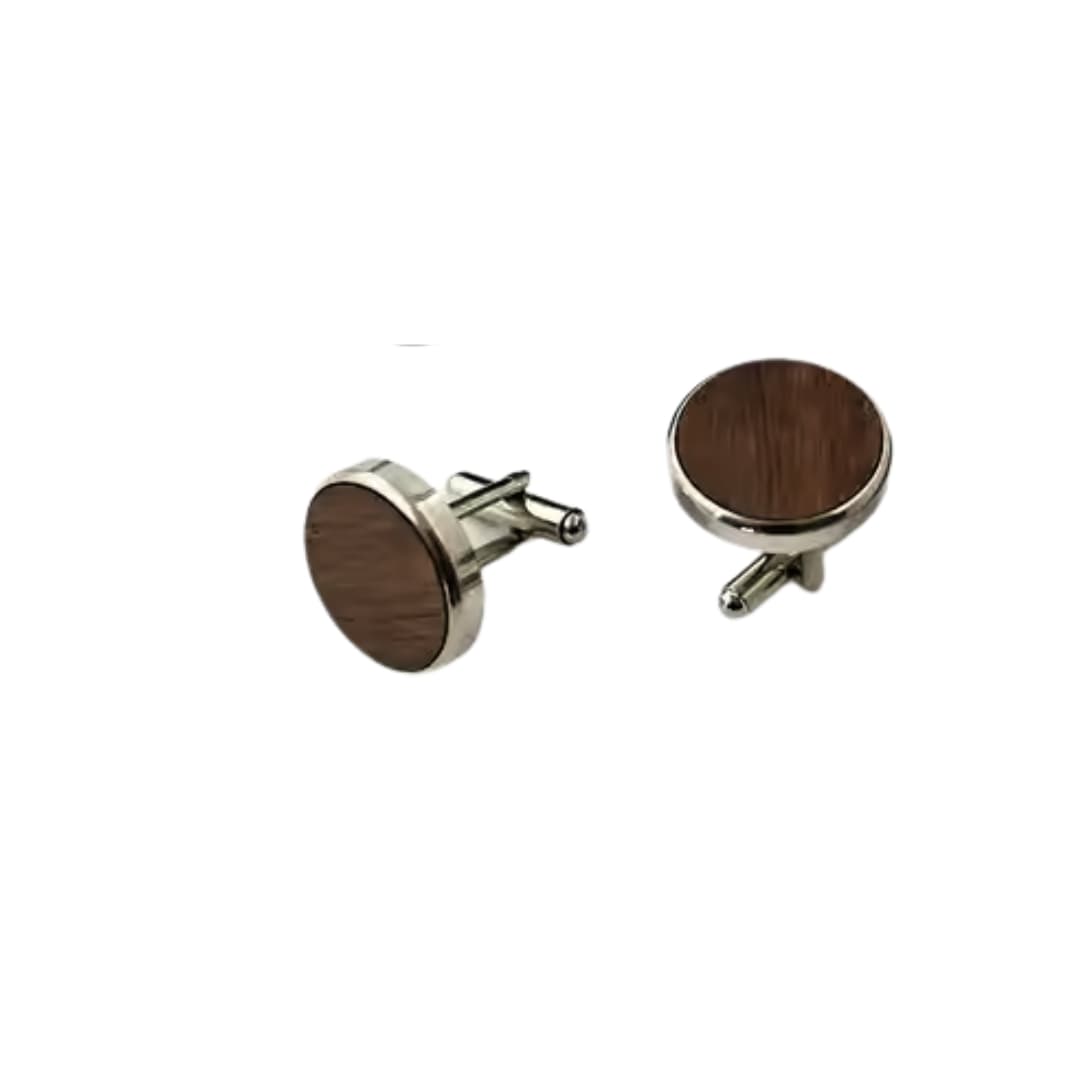 Mansetinööbid - Puidust tume ring 2.1cm