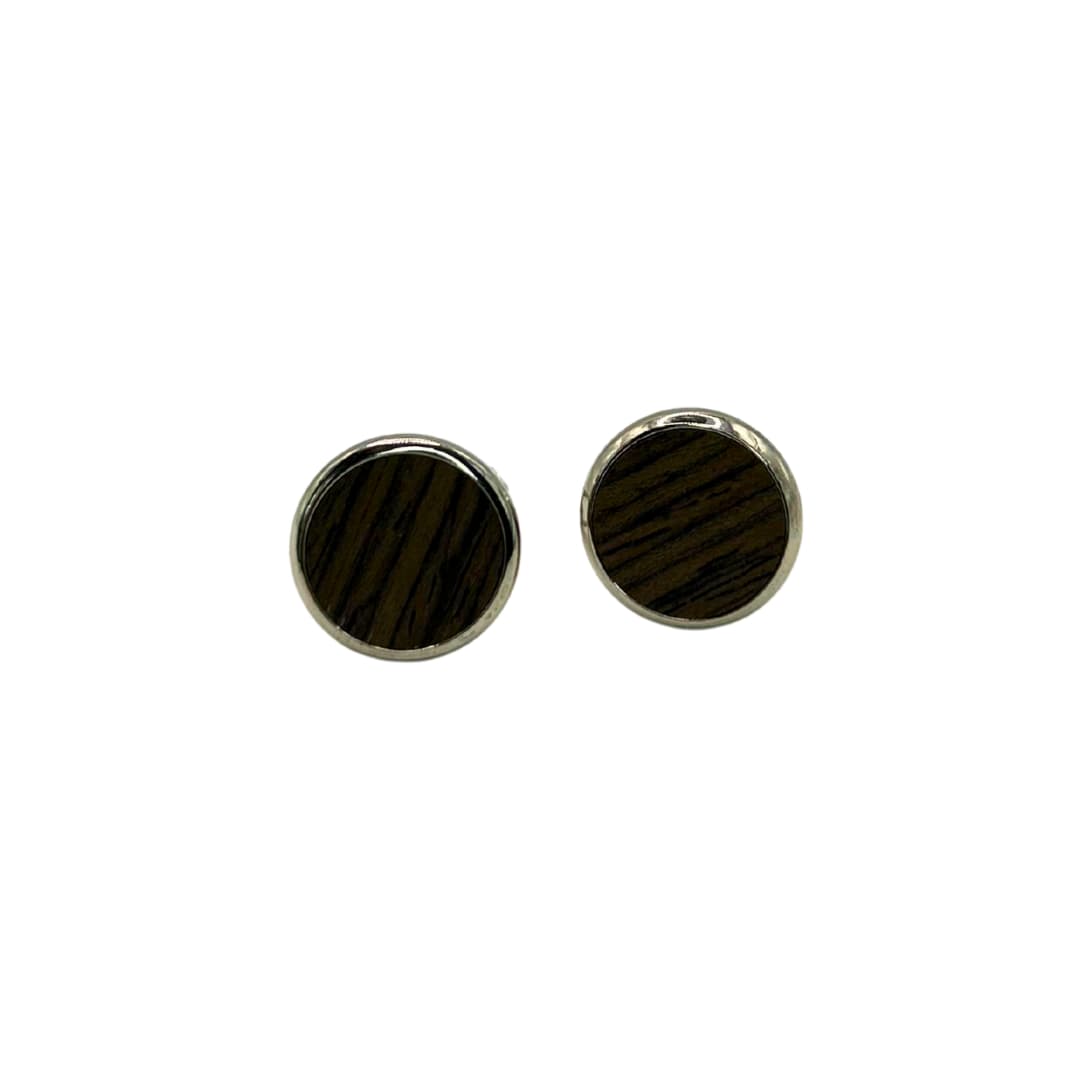 Mansetinööbid - Puidust tume ring 2cm