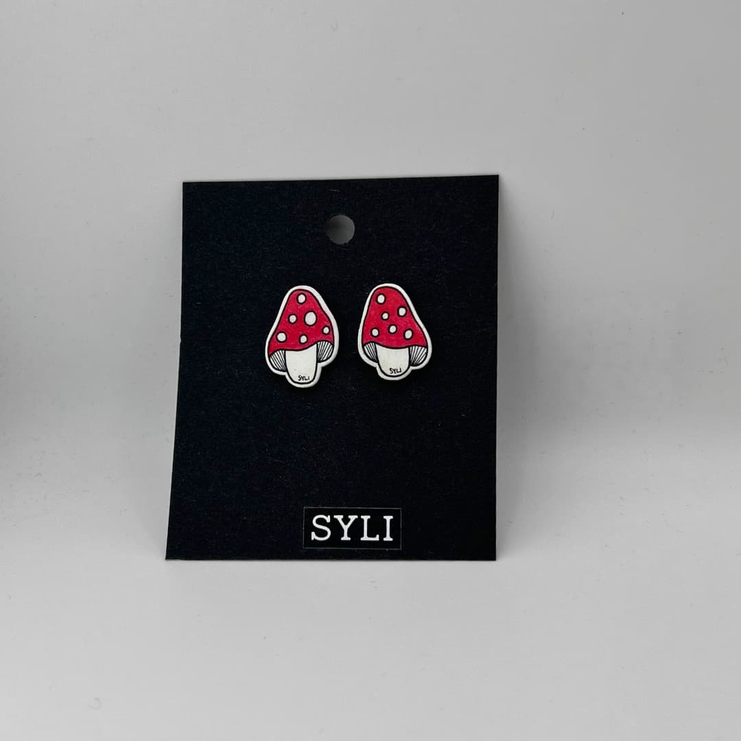 SYLI kõrvarõngad - Pikk kärbseseen