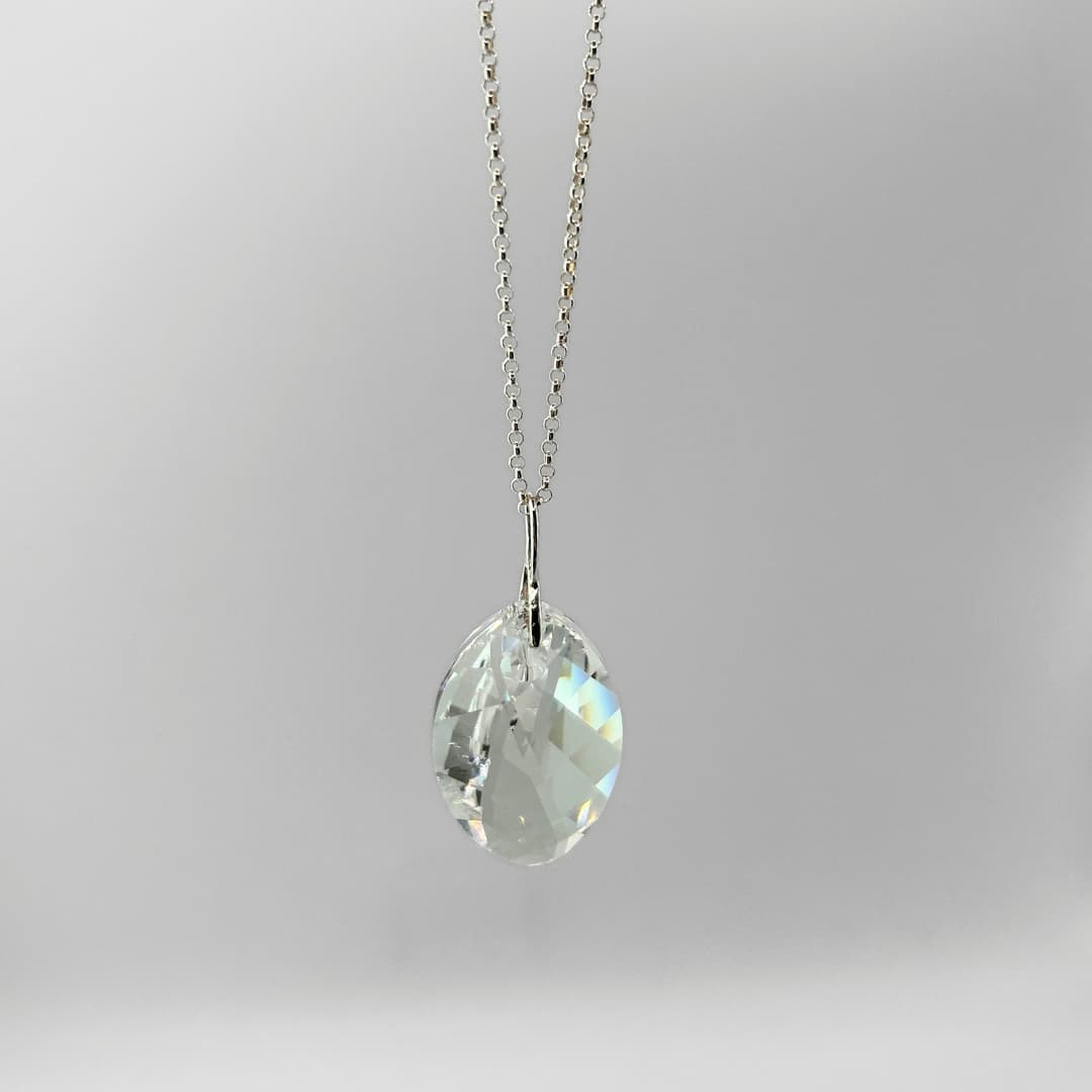 Swarovski kristalliga hõbedast kaelakee - Luisanna