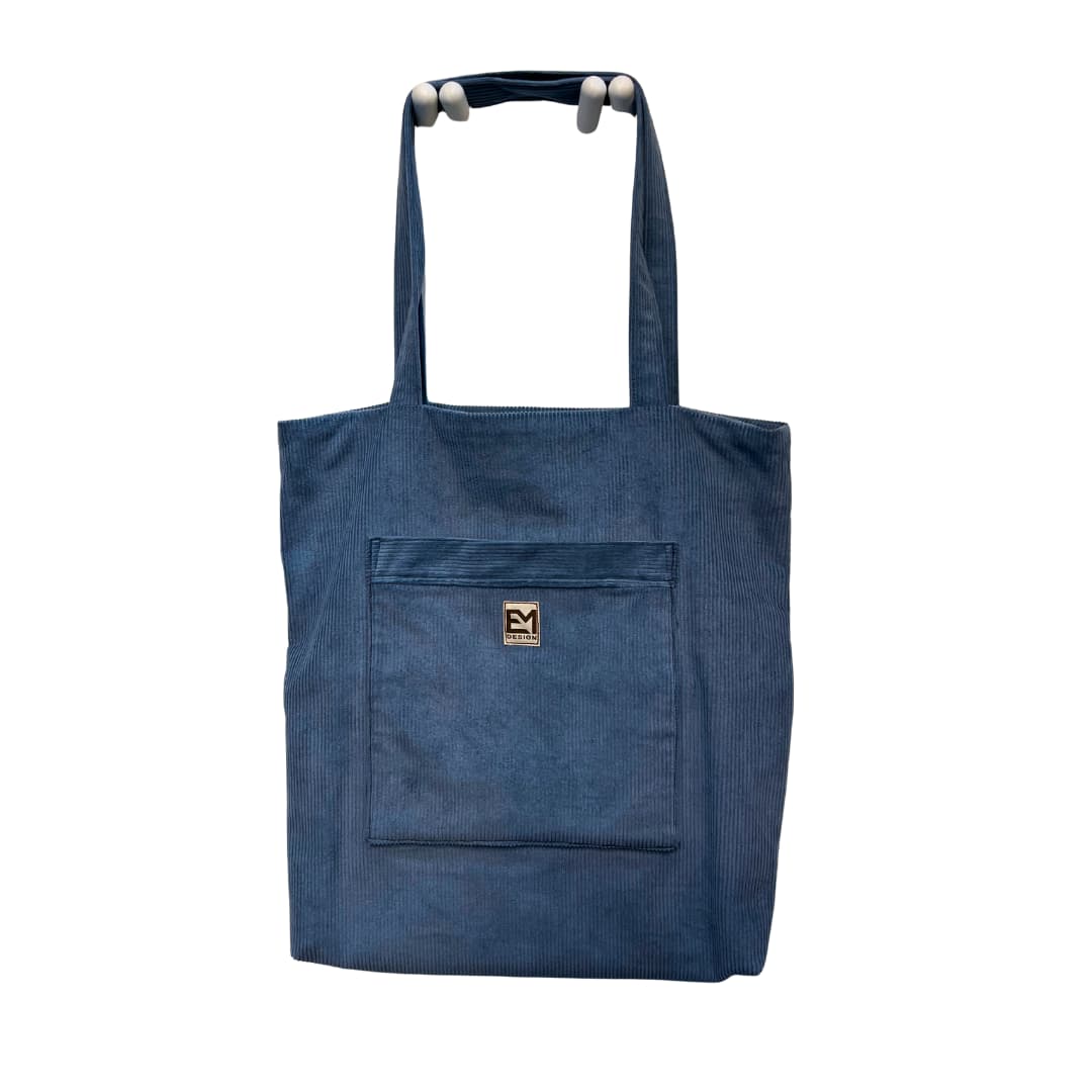 EM Disain velvet kott - Sinine