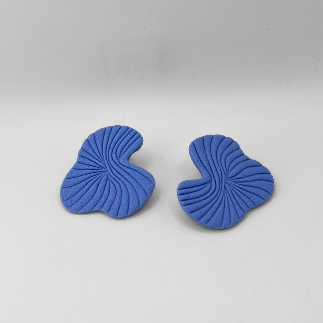 Lumme polümeersavist kõrvarõngad Rea - Sinine