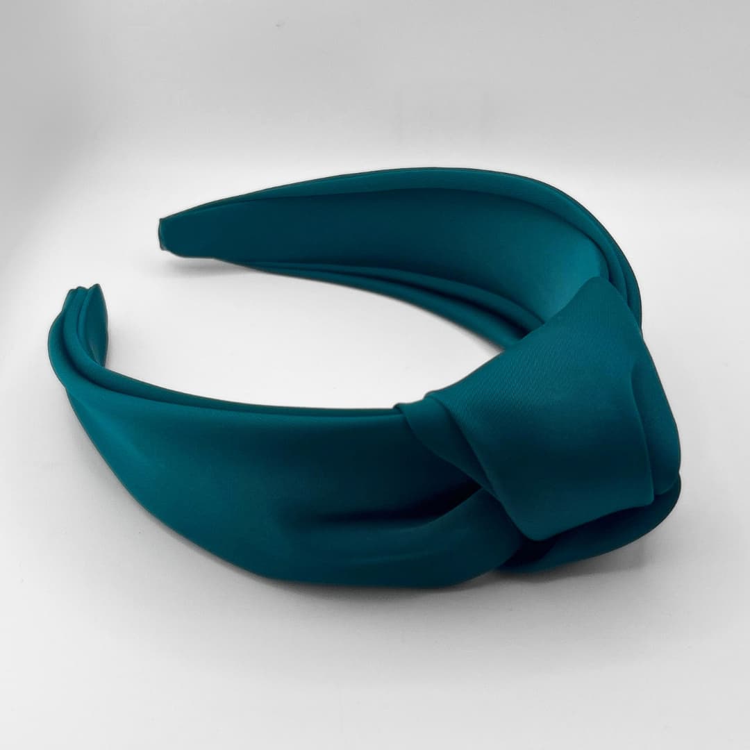 Satiinist luksuslik peavõru Isabel - Türkiis