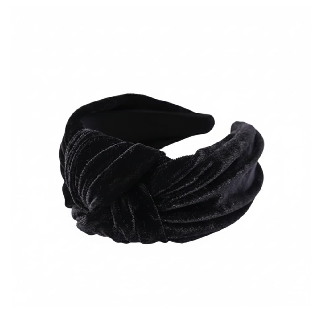 Sametist peavõru Florence - Must