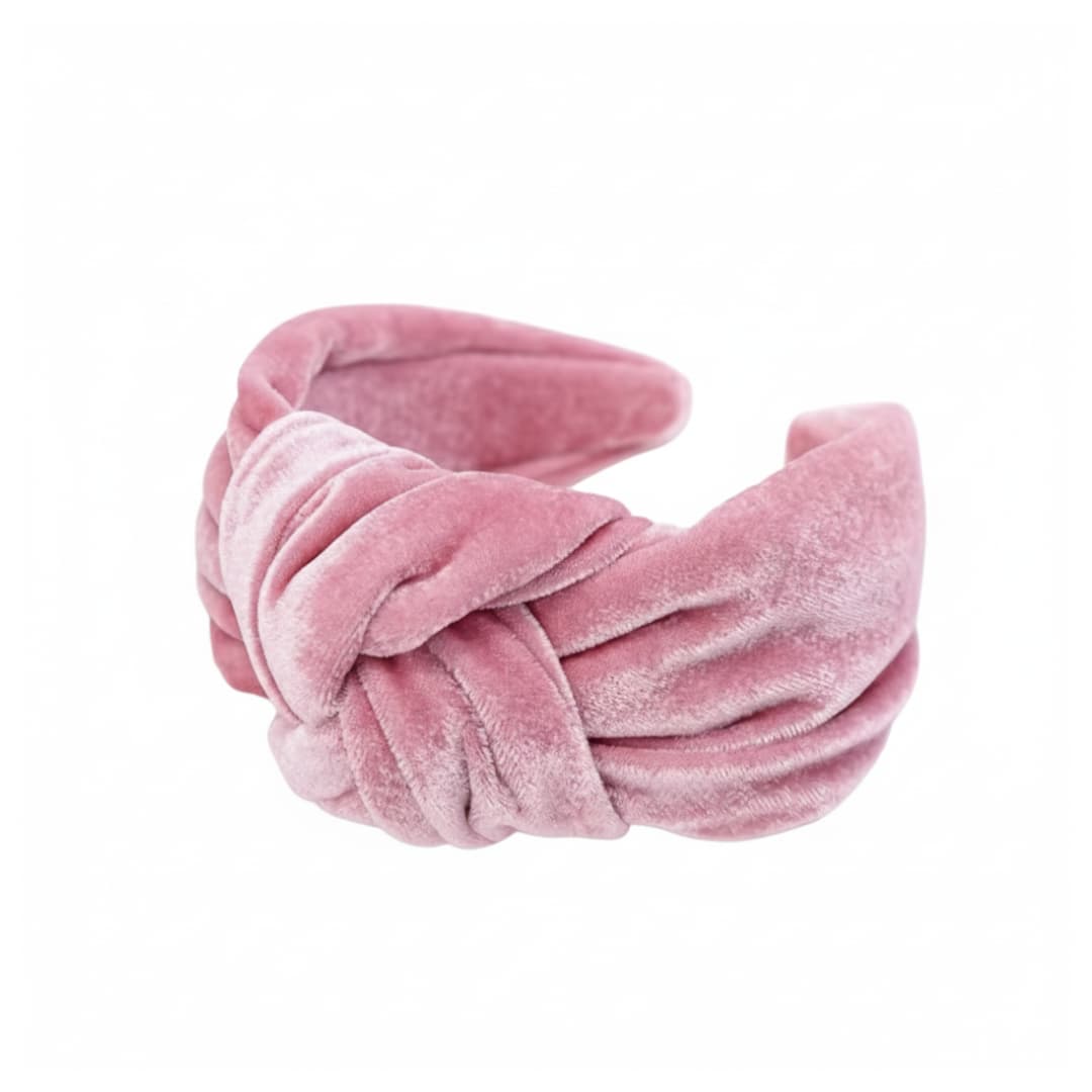 Sametist peavõru Florence - Heleroosa