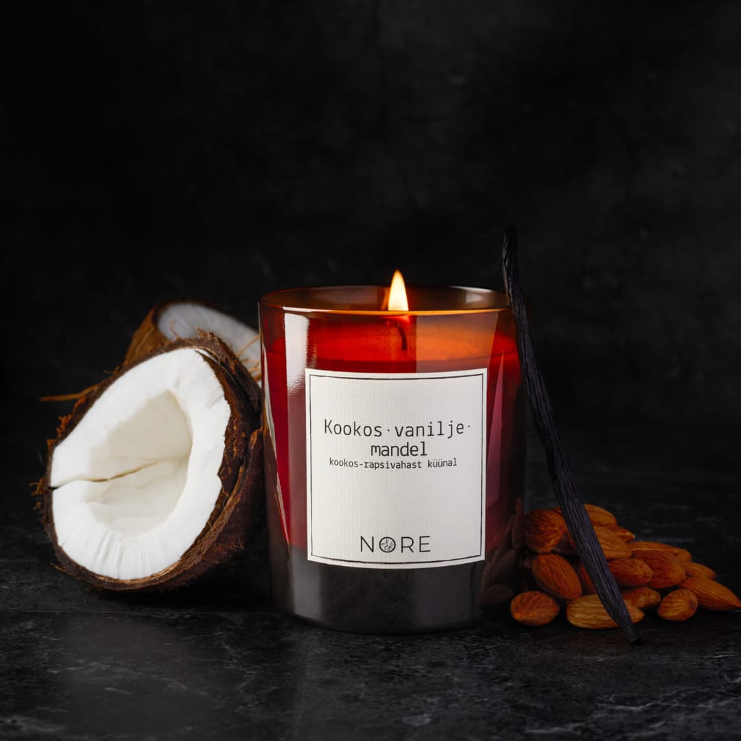 Nore - Kookos•vanilje•mandel küünal 220g