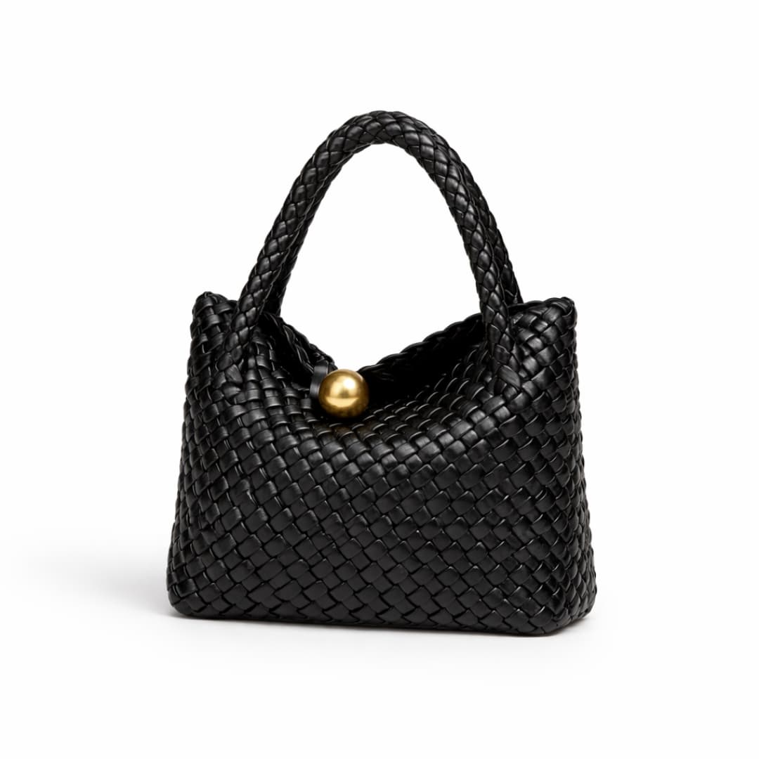 Väike kunstnahast käekott - Must