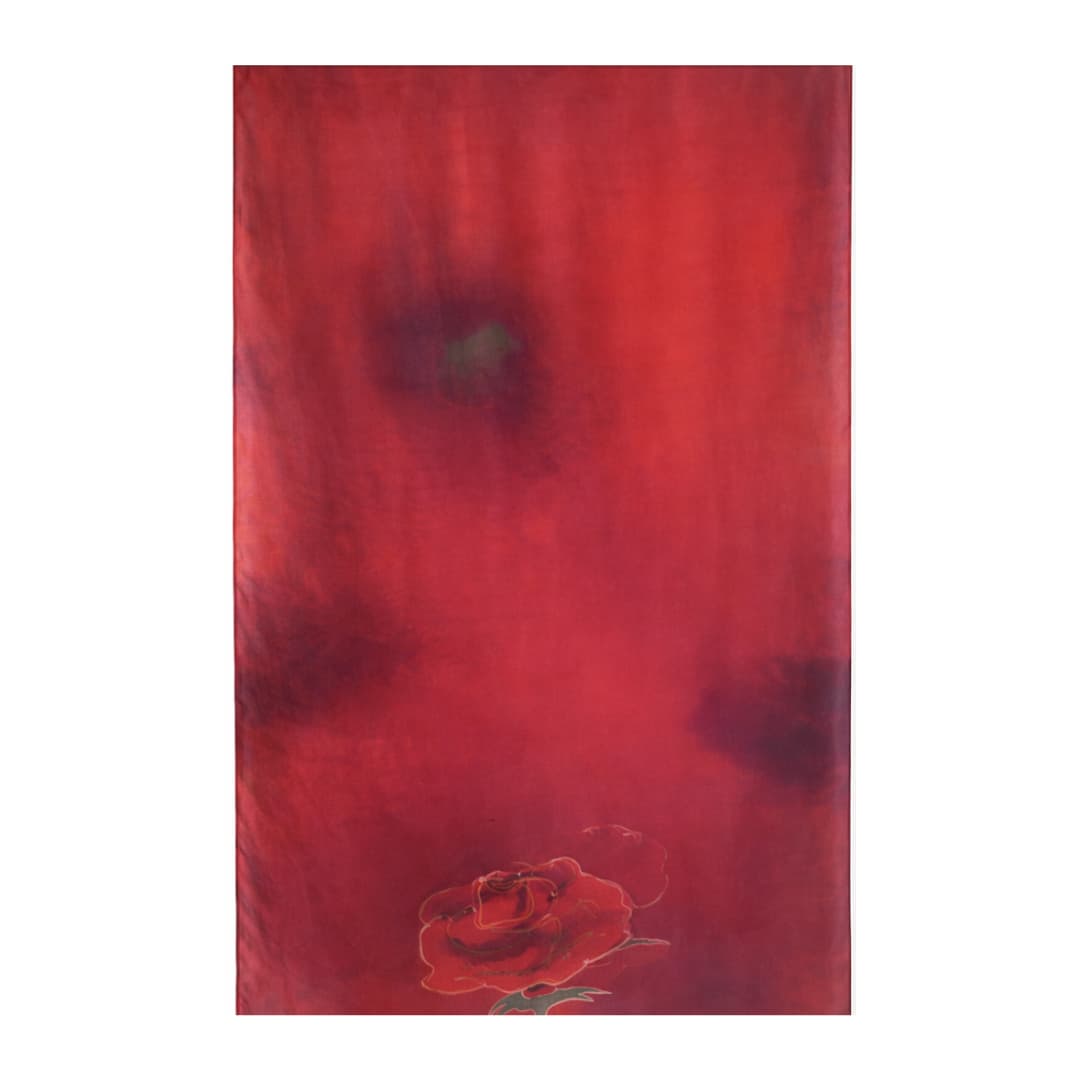 Merike Roodla 100% siidisall 40x150cm - 02