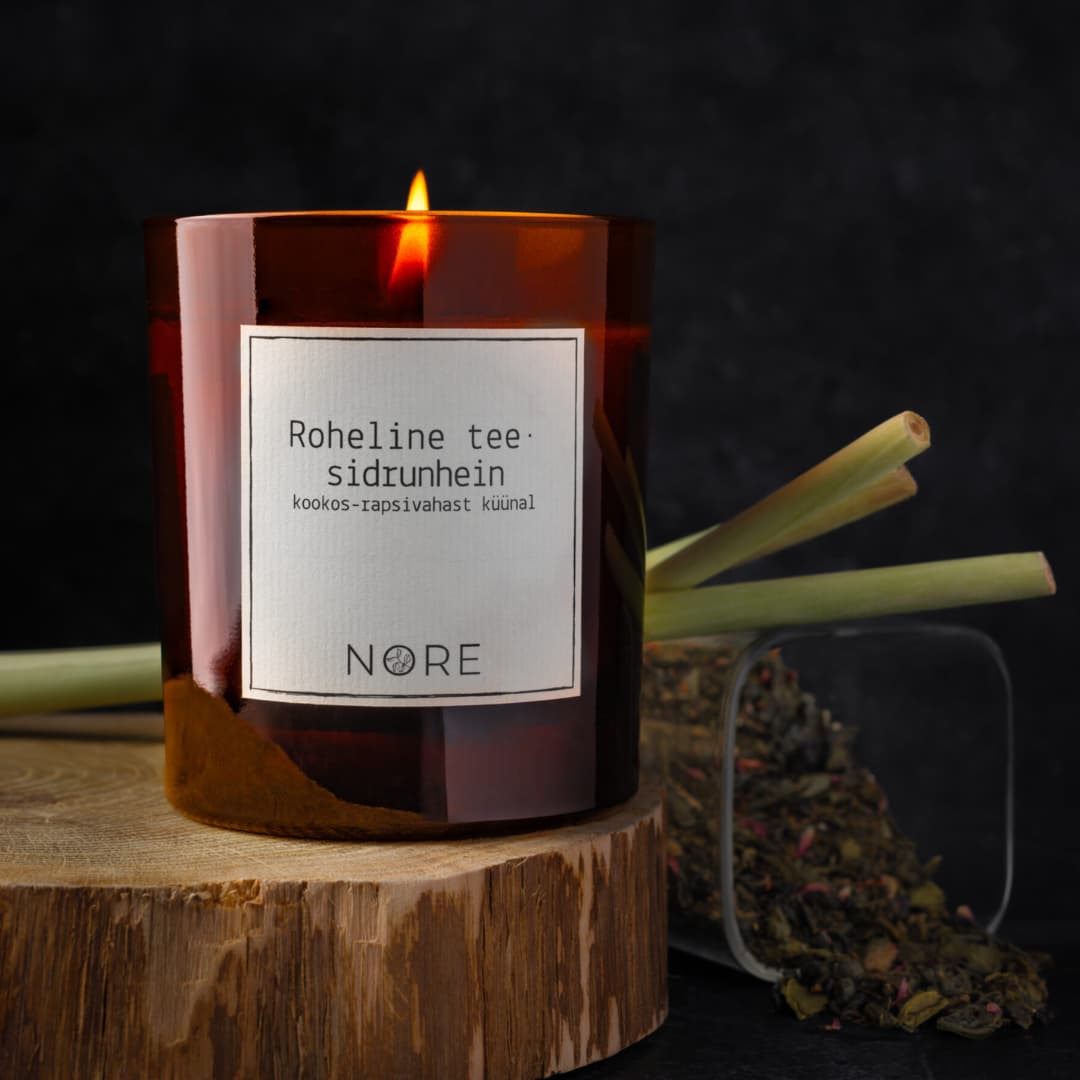 Nore - Roheline tee•sidrunhein küünal 220g