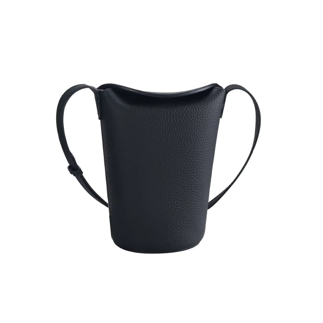 Crossbody nahast kott Amelia - Must