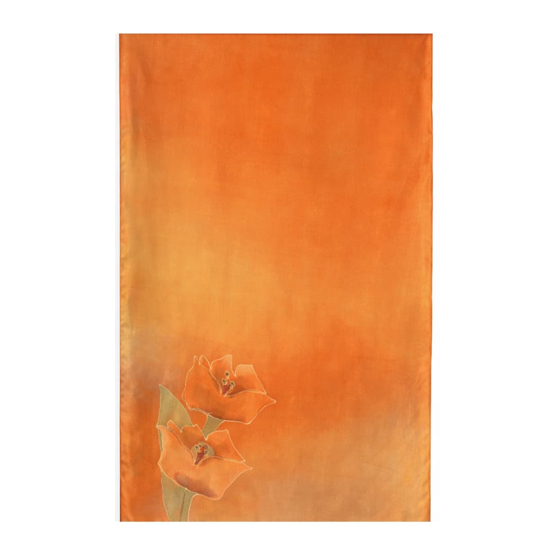 Merike Roodla 100% siidisall 40x150cm - 03