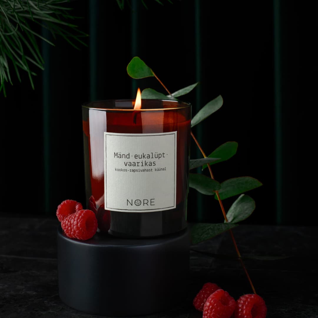 Nore - Mänd•eukalüpt•vaarikas küünal 220g