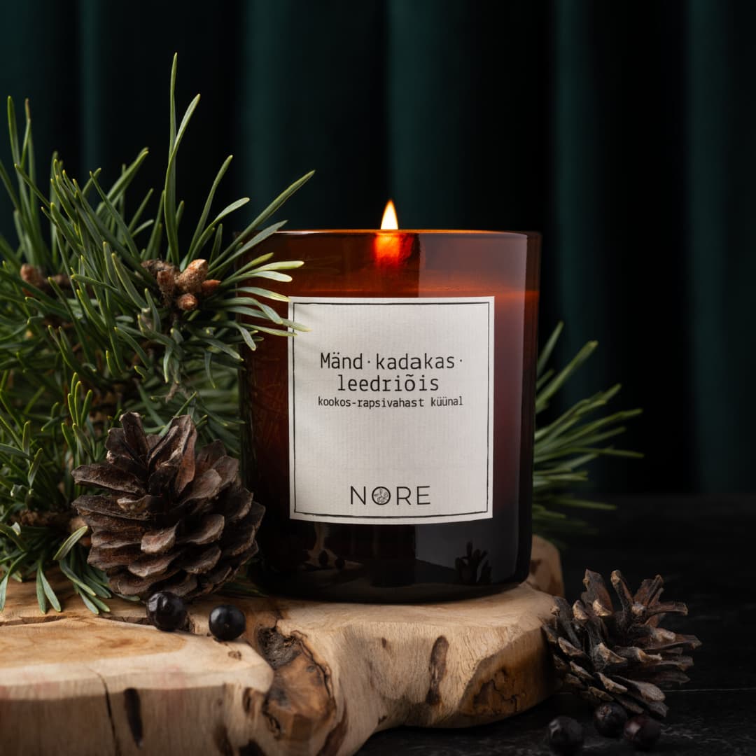 Nore - Mänd•kadakas•leedriõis küünal 220g