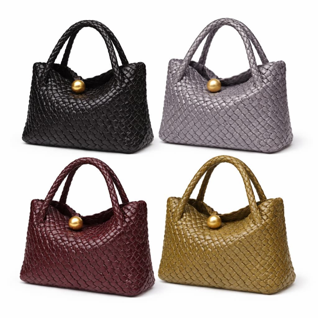 Väike kunstnahast käekott - Hõbedane