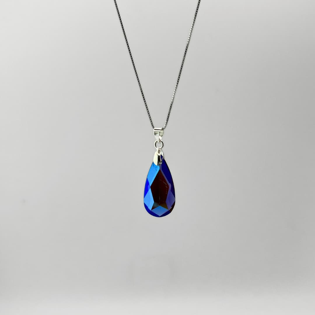 Swarovski kristalliga hõbedast kaelakee - Mirthel