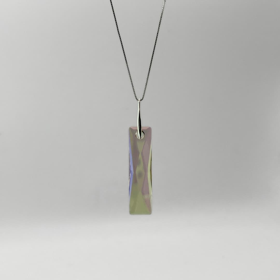 Swarovski kristalliga hõbedast kaelakee - Firenze