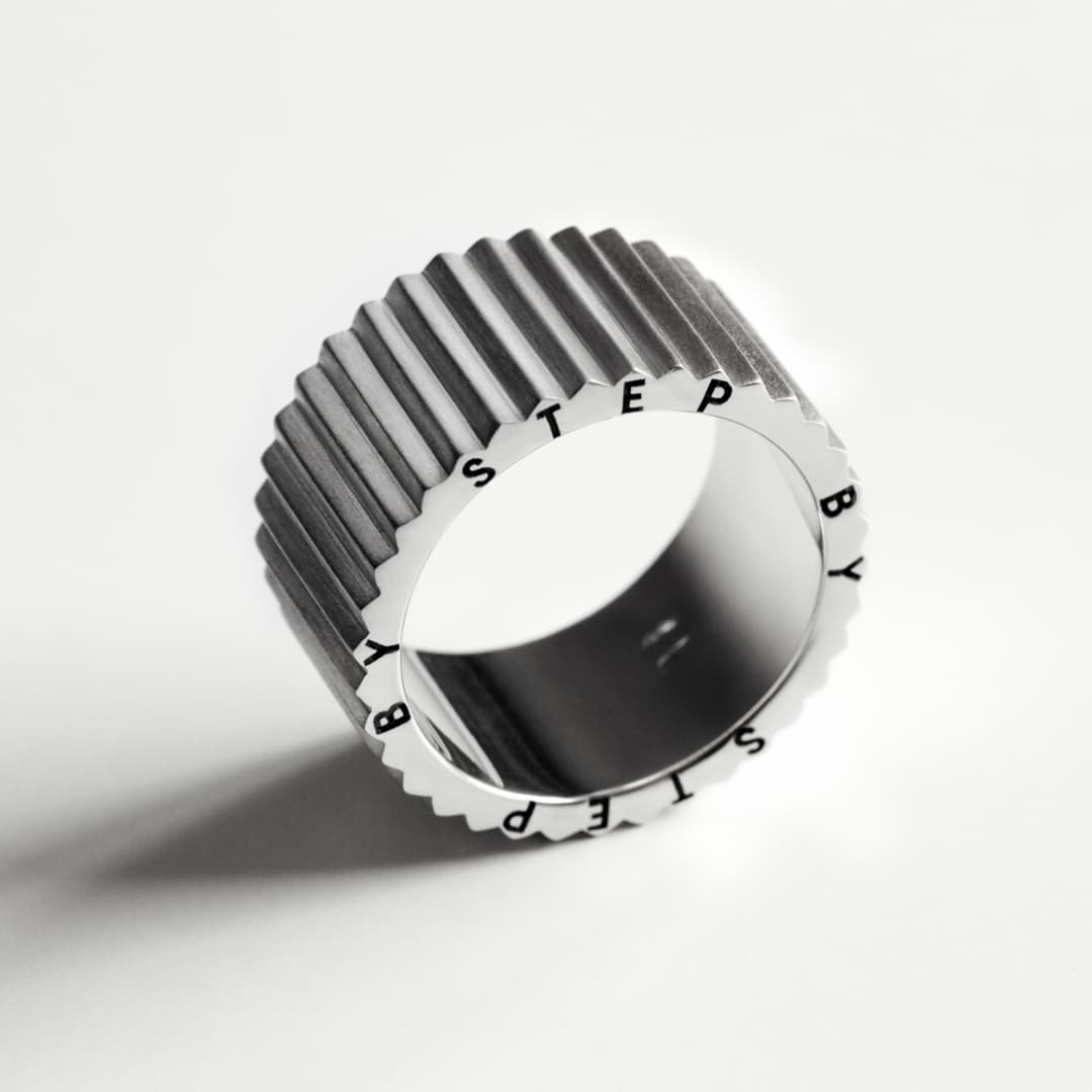 Aljen Jewelry hõbedast sõrmus - Steps